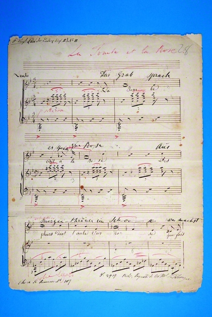 民音が所蔵しているリストの自筆入り筆写譜