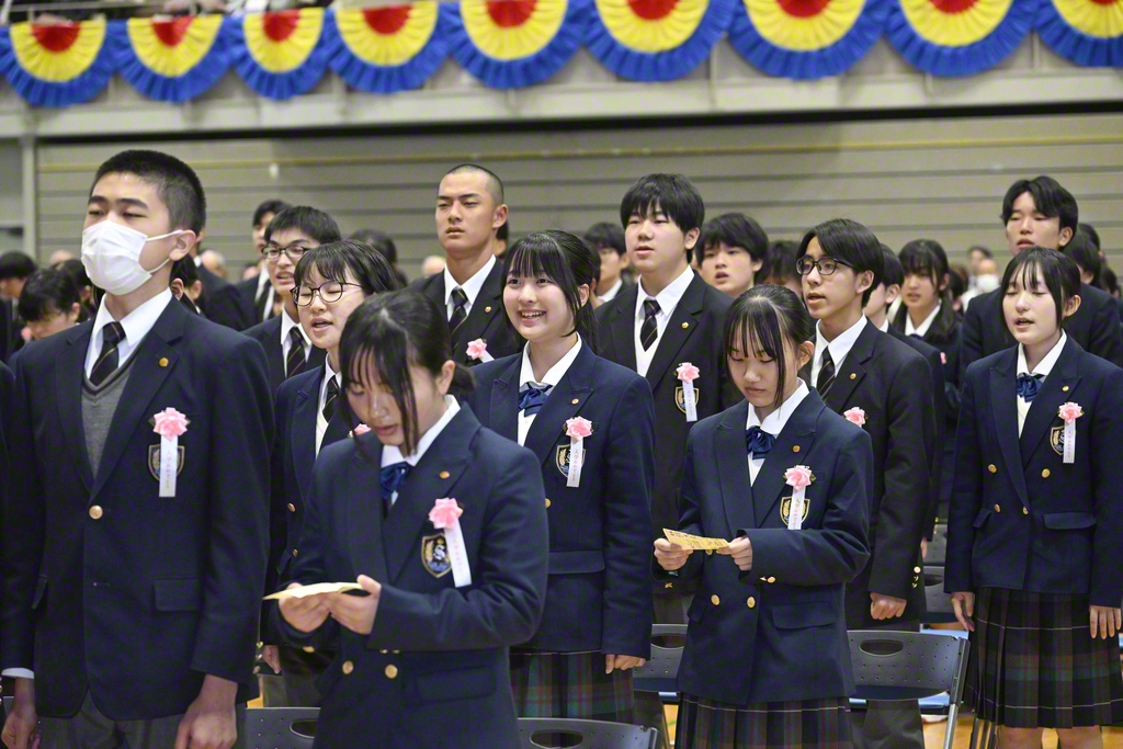 東京・創価高校の入学式