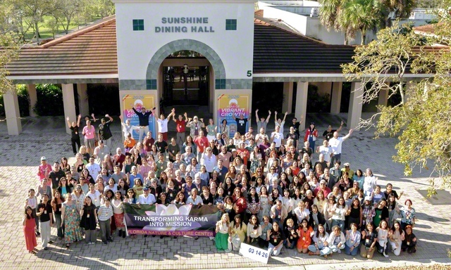 宿命転換の信心を学んだアメリカSGIの研修会（3月14日、フロリダ自然文化センターで）