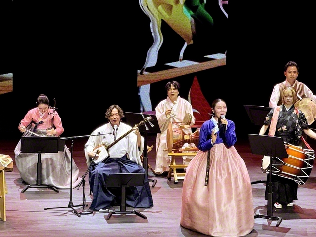 8日の釜山での最終公演。出演者の浅野氏は「韓国の方との共演を通じ、演奏者によって音楽の“表情”が変わることや、人の内面が音に表れる民族楽器の魅力を実感しました」と