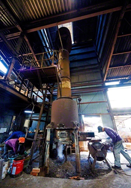 県内でキューポラを使う鋳造所も少なくなった