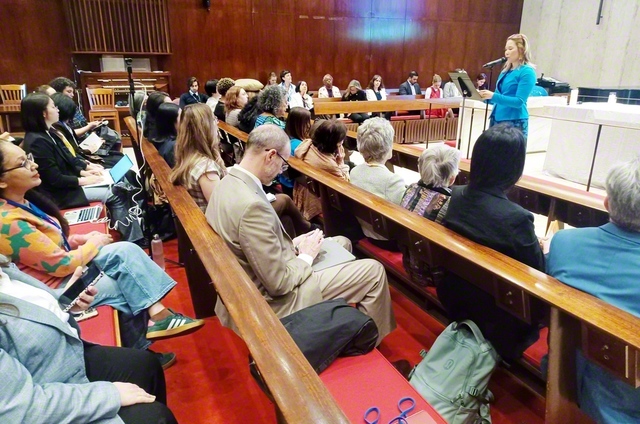 先月11日、米ニューヨークでSGIが主催した、「国連女性の地位委員会」の並行行事