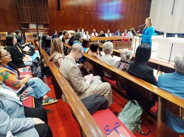 先月11日、米ニューヨークでSGIが主催した、「国連女性の地位委員会」の並行行事