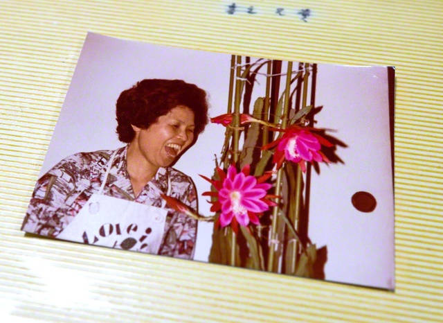 ありし日の母。朗らかな性格を引き継いだ