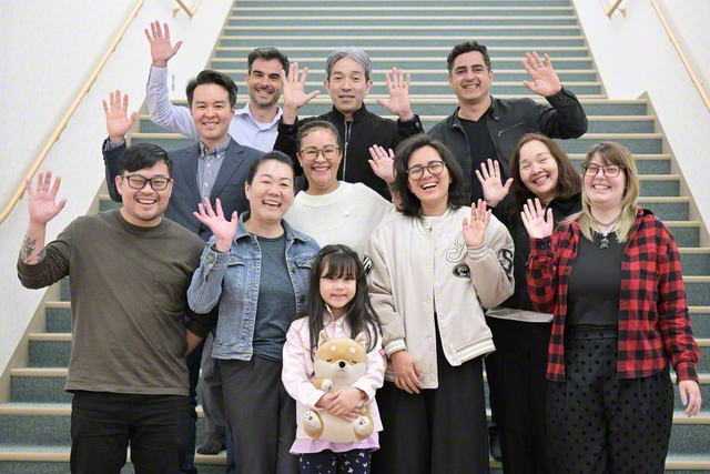 ブラジル出身メンバーが満面の笑みで（最前列左から2人目がバショさん）