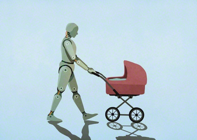 将来、育児を家庭用ロボットに任せることになるのだろうか（fStop　Images/アフロ）