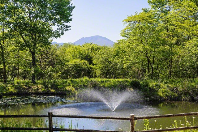 長野研修道場から望む浅間山