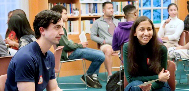 ハーバード大学に隣接する地にある対話センターで行われたダイアログ・ナイト。集った51人のうち半数以上が初参加だった
