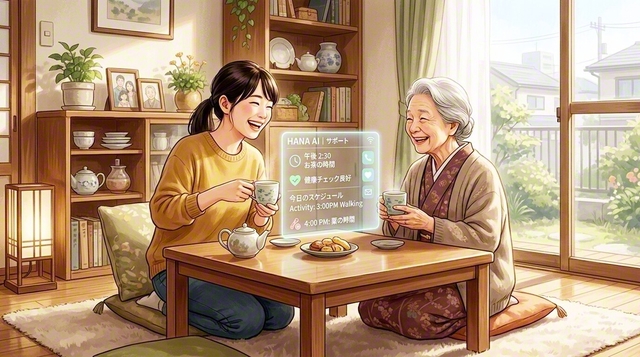 AIは「支える人を支える」ためのツールにも（Adobe　Fireflyでイメージ画像を生成）