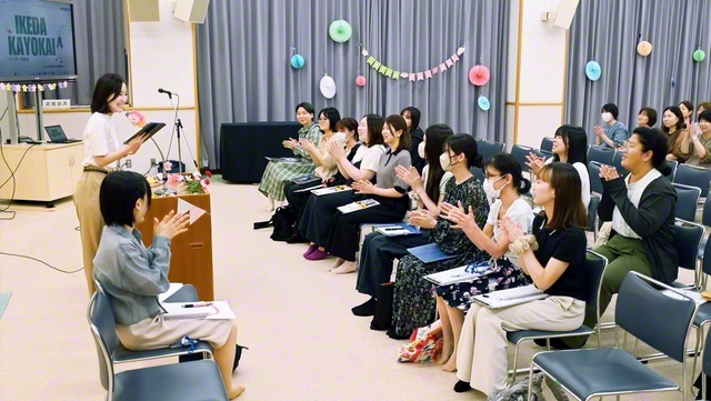 和歌山総県の池田華陽会のリーダー研修会（和歌山文化会館で）