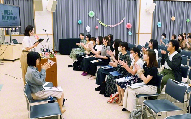 和歌山総県の池田華陽会のリーダー研修会（和歌山文化会館で）