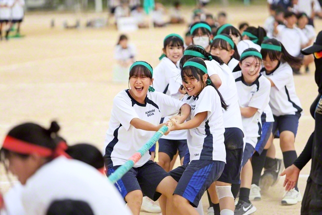 関西創価中学校で開催された競技大会