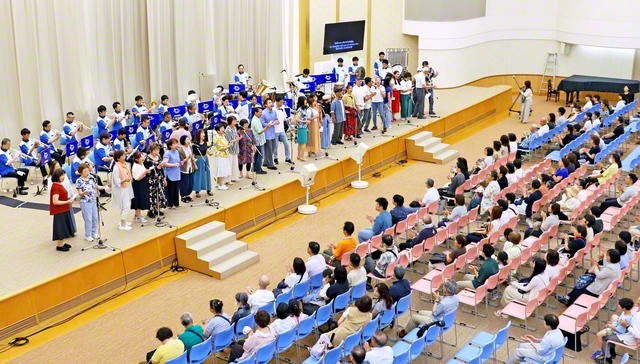 広島池田平和記念会館で行われた「ピースフェスタ」。未来部員や保護者も参加し、平和の心を学び合った