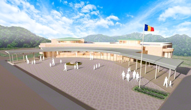 茨城・ひたち墓園に今秋完成予定の管理センターの予想図