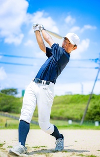 いつも応援してくれる家族のため、大好きな仲間たちのために、全力でバットを振る大西さん