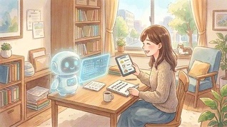 「AIは共生する相棒」という捉え方が広がっている（Adobe　Fireflyでイメージ画像を生成）