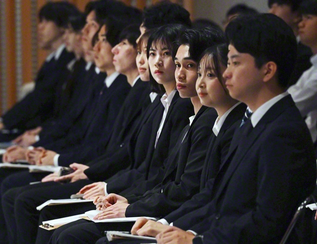 2027年4月入社の新入社員を対象とするNECの内定式＝川崎市で