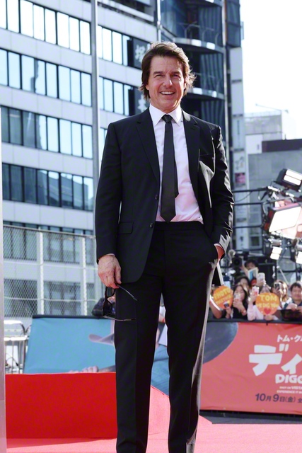 会場に姿を現したトム・クルーズ