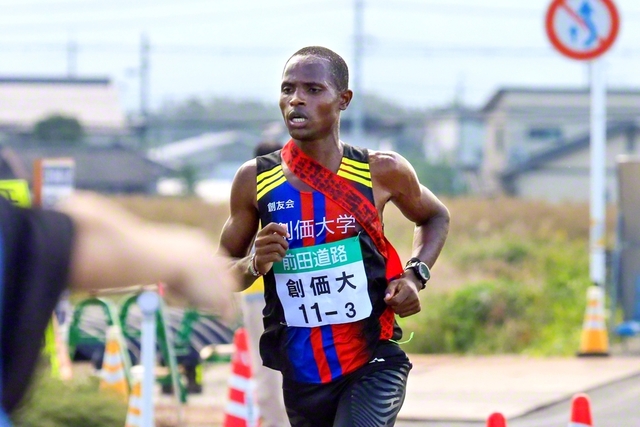 3区で区間6位と好走したムチーニ選手