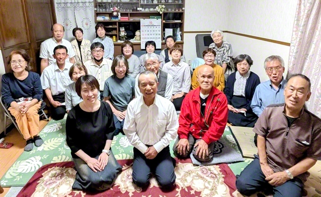 【長崎池田圏・風頭地区】風頭地区（内田一俊地区部長、坪口香織女性部長）は皆が一歩前進の挑戦が光る（長崎市で）