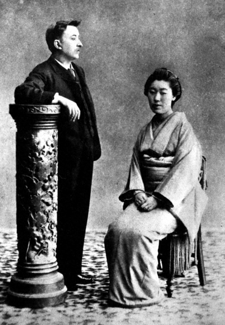 小泉八雲とセツ　画像提供:小泉八雲記念館