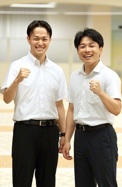 斉藤勝太さん㊨と小暮幸一さん