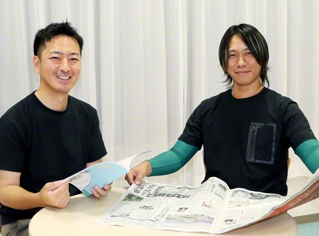 共に励まし合い、さらなる飛躍を期す田辺さん㊧と森田さん