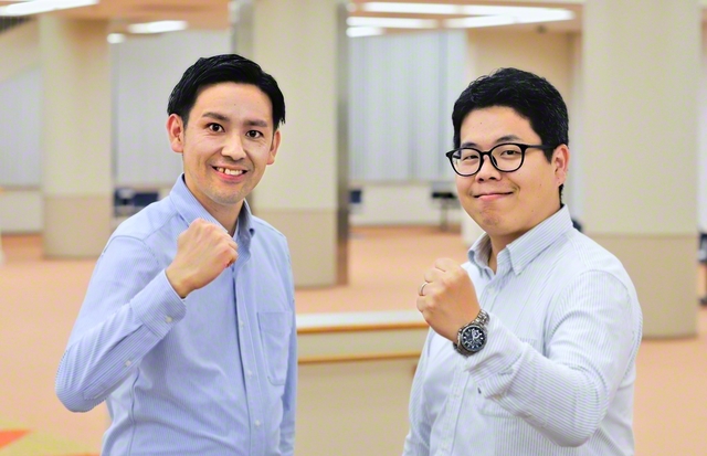 岡本侑樹さん㊧と亀尾秀一さん