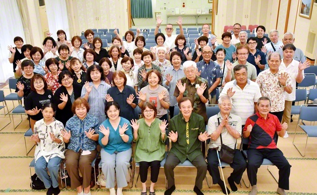 佐敷本部、南城本部の友が決意に燃えて