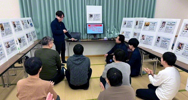 失敗談から教訓を伝える「しくじり男子部」コーナー（9日、関西金舞会館で）