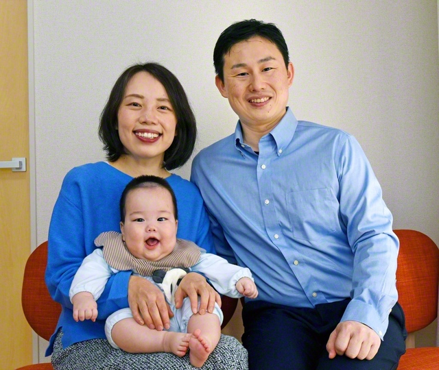 “悠々と乗り越える”と名付けられた長男と長田さん夫妻