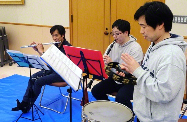 音楽隊の友も準備に余念がない
