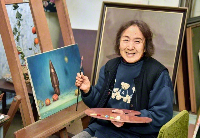 洋画家として活躍する沖さん