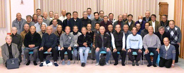 平塚栄光圏の太陽会大会に集った友が意気軒高に（11月29日、平塚文化会館で）