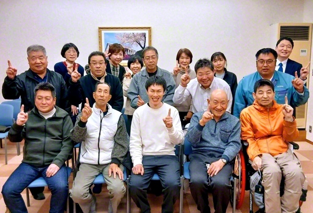 板屋地区の同志たち（12日、宮古平和会館で）