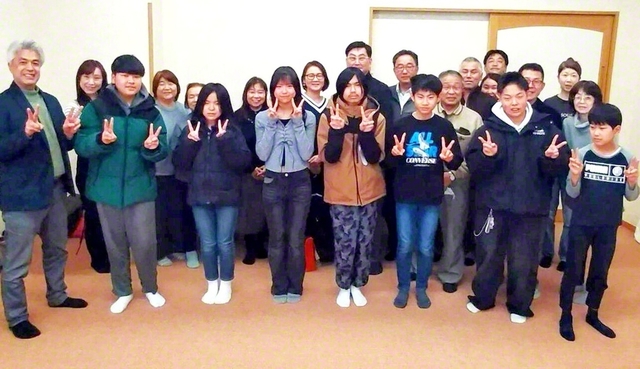 山形明朗県の友（12日、米沢文化会館で）