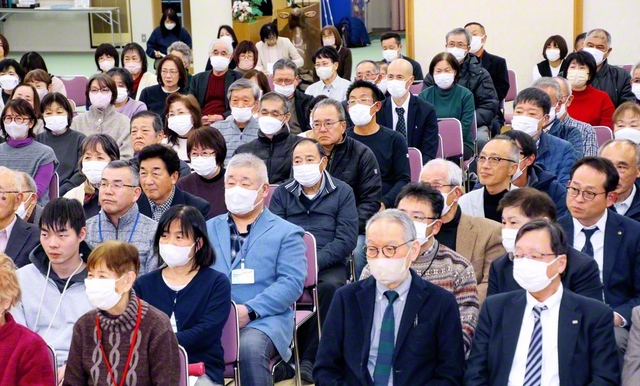 北見創価県と北見牧口県北見中央本部の集い（16日、北見文化会館で）