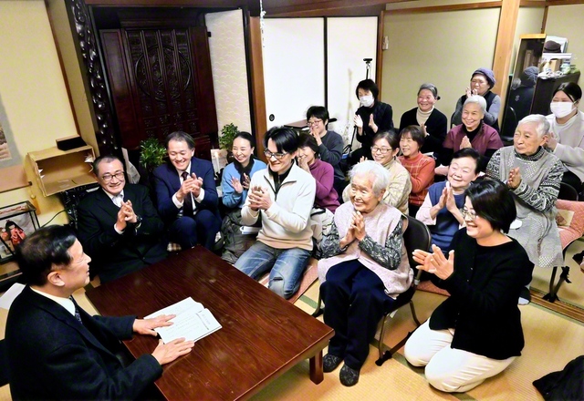 栗東常勝圏・葉山勇勝支部の集い（24日、栗東市内で）