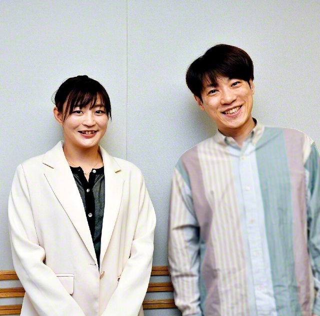 横山だいすけさん㊨と角田夏実さん