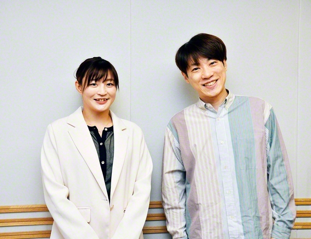 横山だいすけさん㊨と角田夏実さん