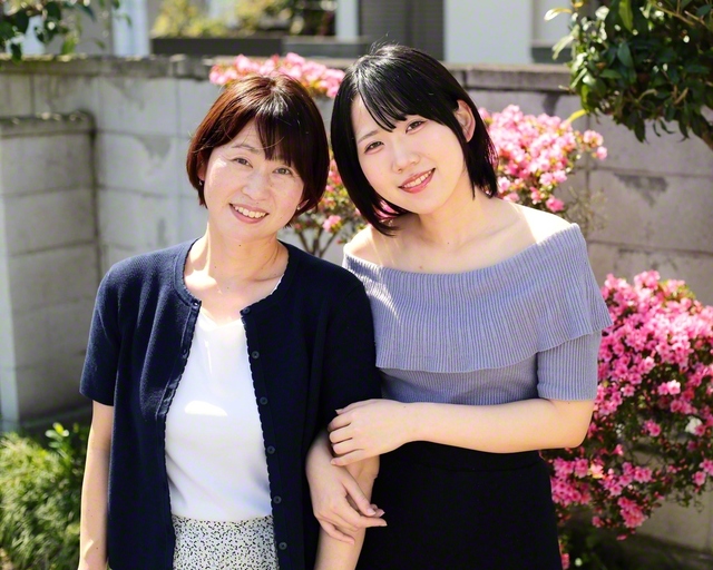 仲の良さが光る阿部結菜さん㊨と母の敏子さん