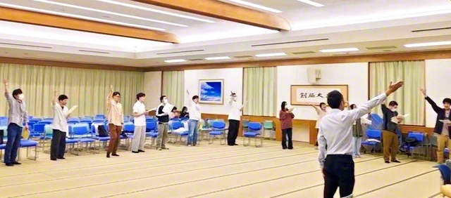 第2総県の練習会（9日、水沢文化会館で）