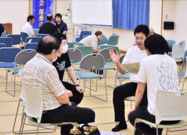 石見西圏では、壮年・男子部の集いを3日、益田会館で開催