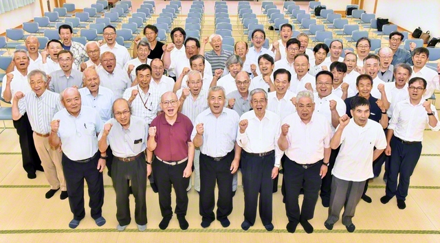 意気高く前進する常勝但馬圏壮年部のリーダー
