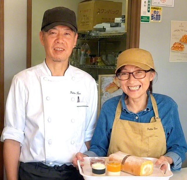 【春日市　「プティ・フール」】田中さん夫妻