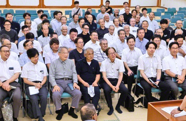 宇部圏の王城会の集い（8月24日、宇部文化会館で）