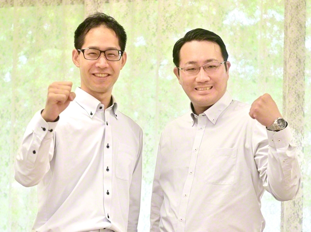 山田男子部長㊧と柴田青年部長