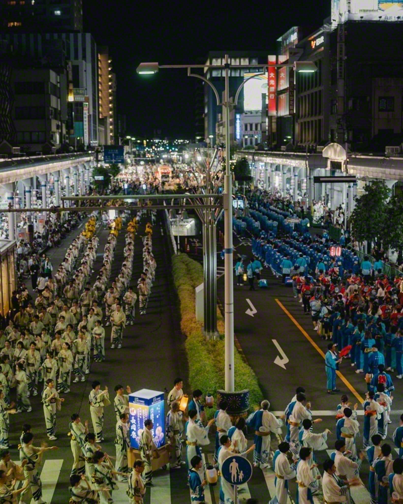 45団体、約3400人による「大民踊流し」