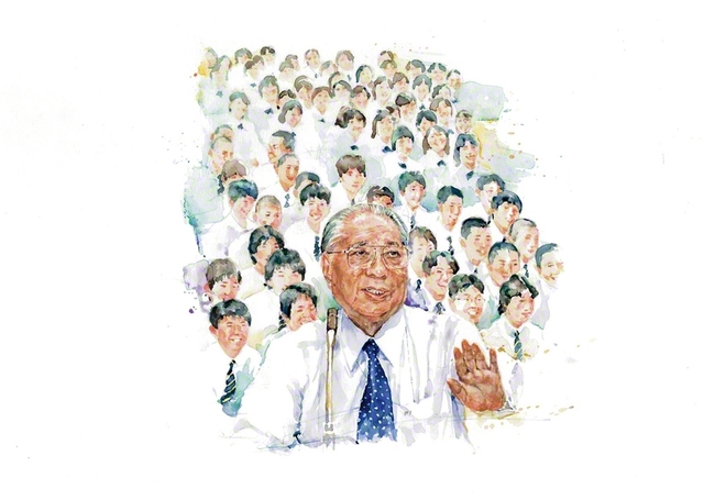 池田先生は学園生に「絶対に暴力やいじめを許してはならない」との合言葉をおくっています。先生自身が、どんな時も、いじめられている人の味方でした