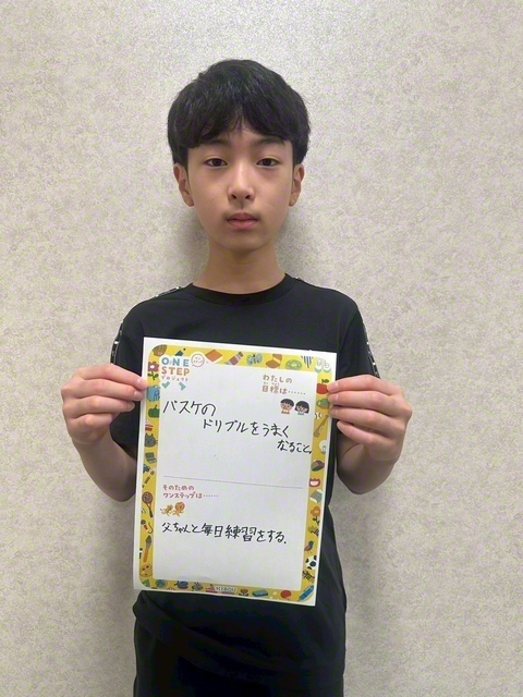 大阪　池田凰伸さん　「バスケのドリブルを上手くなるために、父ちゃんと毎日練習をする」